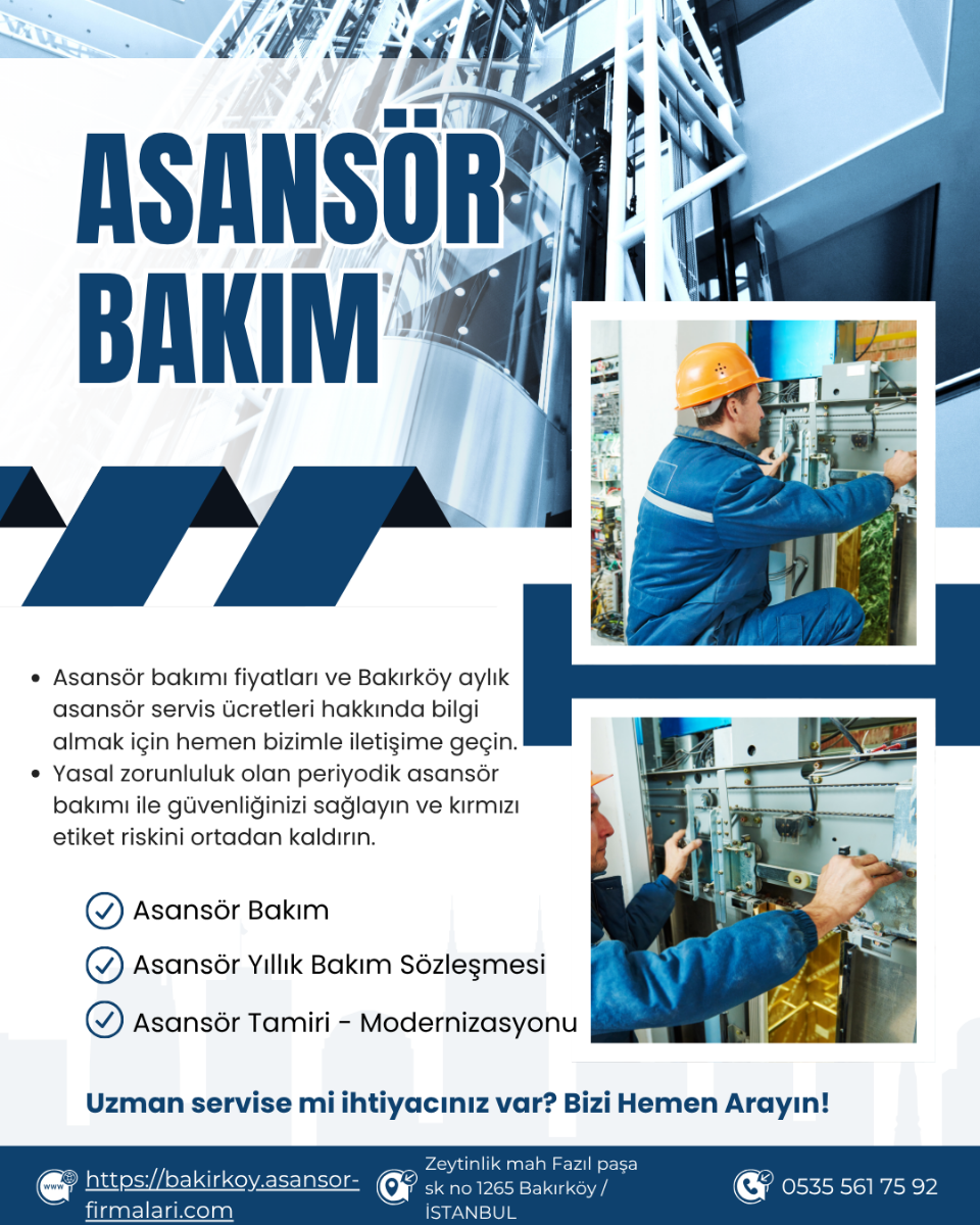bakırköy asansör firmaları